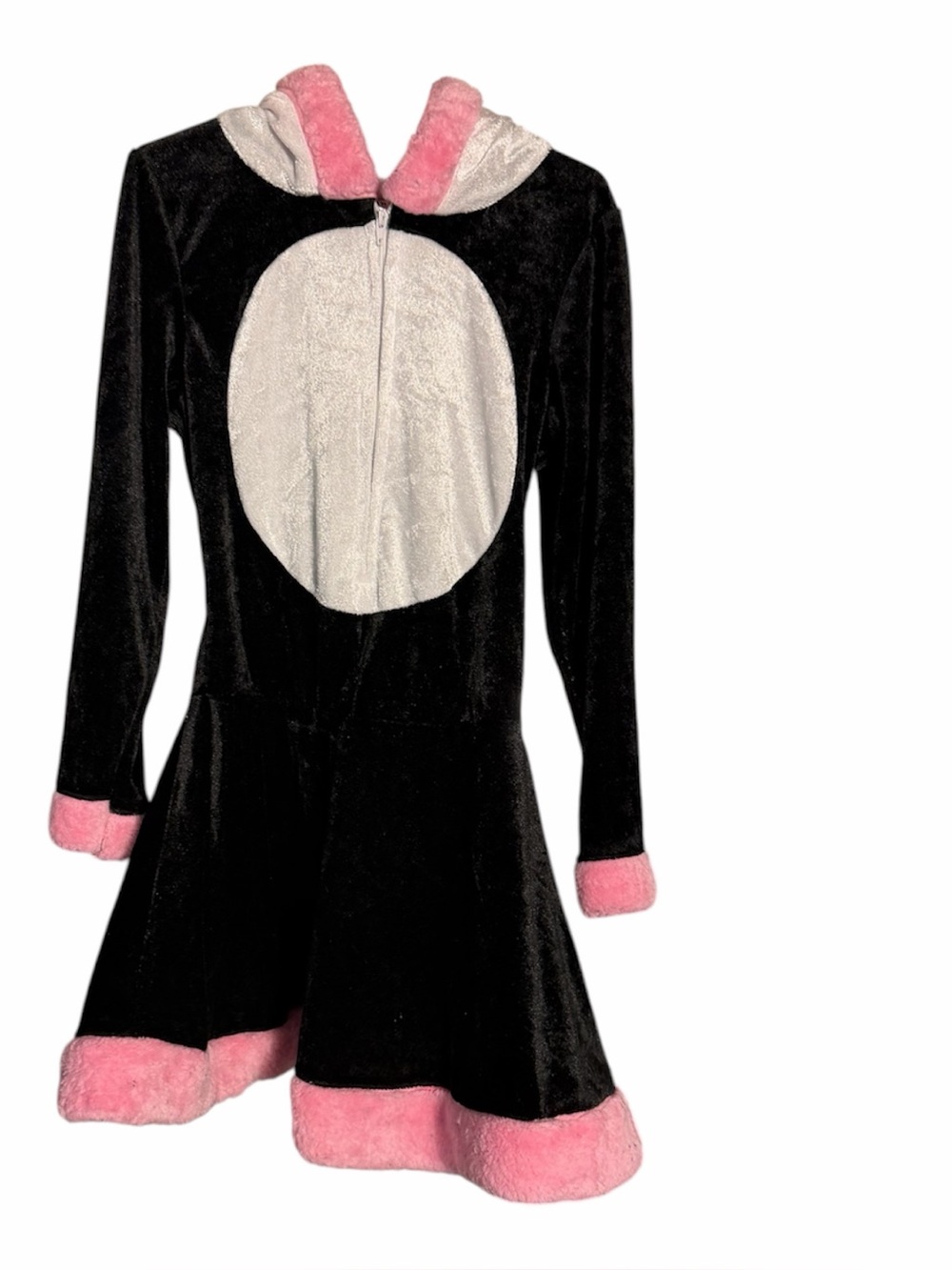 Kids Black and Pink Plush Panda Costume Dress
